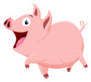 Cute Pig Cartoon Sticker