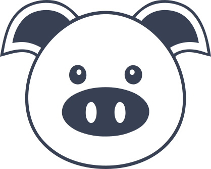 Cute Pig Face Sticker