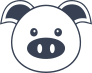 Cute Pig Face Sticker