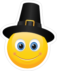 Cute Pilgrim Emoji Sticker