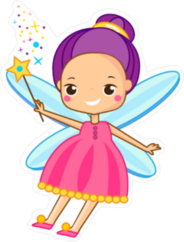 Cute Pink Fairy Sticker