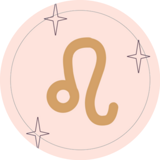 Cute Pink Sign Of The Zodiac Leo Sticker