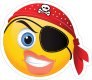 Cute Pirate Angry Female Emoji Sticker
