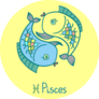 Cute Pisces Fish Illustration Sticker