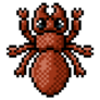 Cute Pixel Ant Bug Sticker