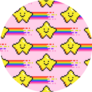 Cute Pixel Art Flying Star Rainbow 90s Sticker