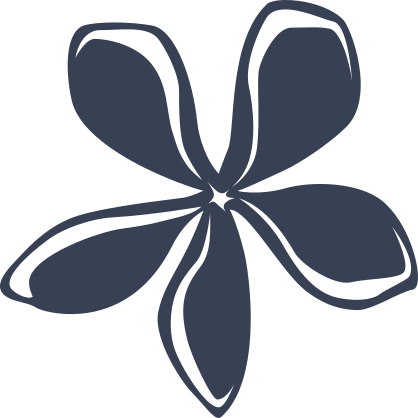 Cute Plumeria Flower Sticker