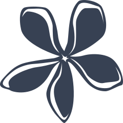 Cute Plumeria Flower Sticker