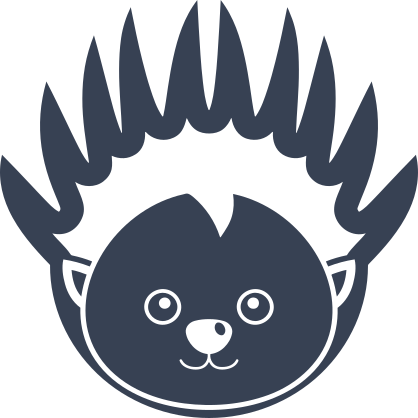 Cute Porcupine Face Sticker