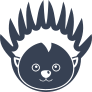 Cute Porcupine Face Sticker