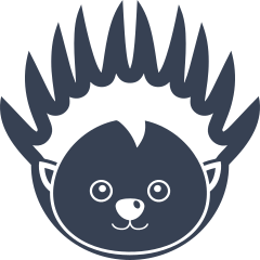 Cute Porcupine Face Sticker