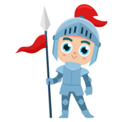 Cute Prince Knight Sticker