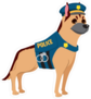 Cute Professional Police Dog Sticker