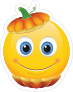 Cute Pumpkin Head Emoji Sticker