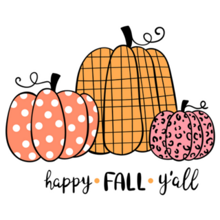 Cute Pumpkins Happy Fall Yall Sticker