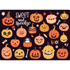 Cute Pumpkins Sticker Sheet