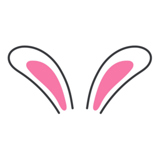 Cute Rabbit Ears Sticker