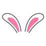 Cute Rabbit Ears Sticker