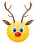Cute Reindeer Emoji Sticker
