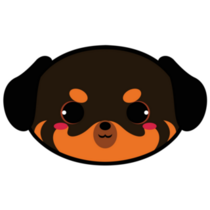 Cute Rottweiler Sticker