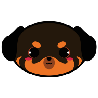 Cute Rottweiler Sticker