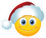 Cute Santa Claus Hat Christmas Emoji Sticker