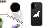 Cute Sea Lion Seal Sticker on a Phone (New) example