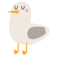 Cute Seagull Sticker