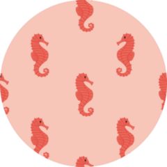 Cute Seahorse Pattern Sticker
