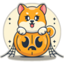 Cute Shiba In Pumpkin Sticker
