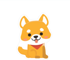 Cute Shiba Inu Dog Sticker
