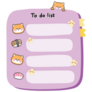 Cute Shiba Notes Sticker