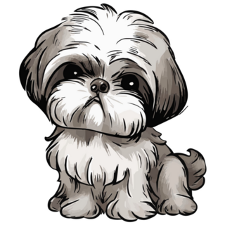 Cute Shih Tzu Sticker