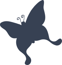 Cute Silly Butterfly Sticker