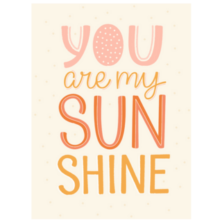 Cute Simple You are My Sunshine Lettering Sticker