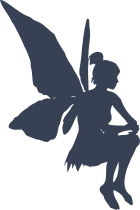 Cute Sitting Fairy Sticker