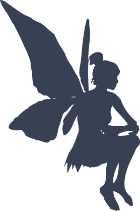 Cute Sitting Fairy Sticker