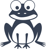 Cute Sitting Frog Sticker