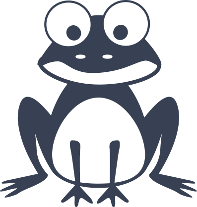 Cute Sitting Frog Sticker
