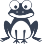 Cute Sitting Frog Sticker
