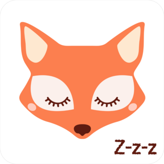 Cute Sleeping Fox Sticker
