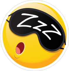 Cute Sleepy Emoji Sticker