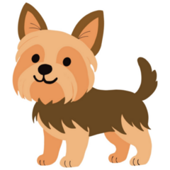 Cute Smile Yorkie Sticker 