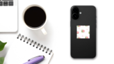 Cute Snail Pattern Sticker on a Phone (New) example