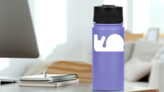 Cute Snail Sticker on a Water Bottle (New) example