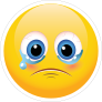 Cute Sobbing Emoji Sticker
