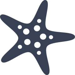 Cute Starfish With Dots Sticker