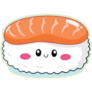 Cute Sushi Green Sticker