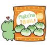 Cute Sweet Matcha Balls Sticker