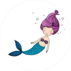 Cute Swimming Mermaid Sticker